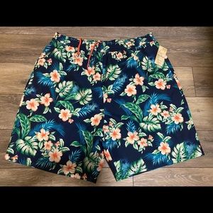 Caribbean Swim Trunks Men’s 2XT tall-floral-NWT